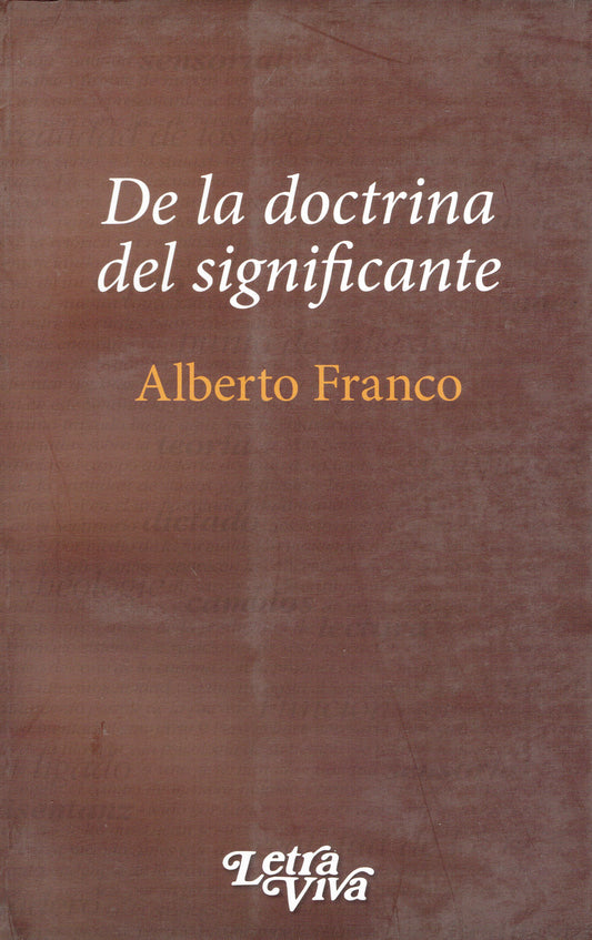 DE LA DOCTRINA DEL SIGNIFICANTE.