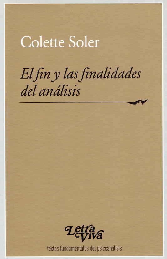 EL FIN Y LAS FINALIDADES DEL ANALISIS