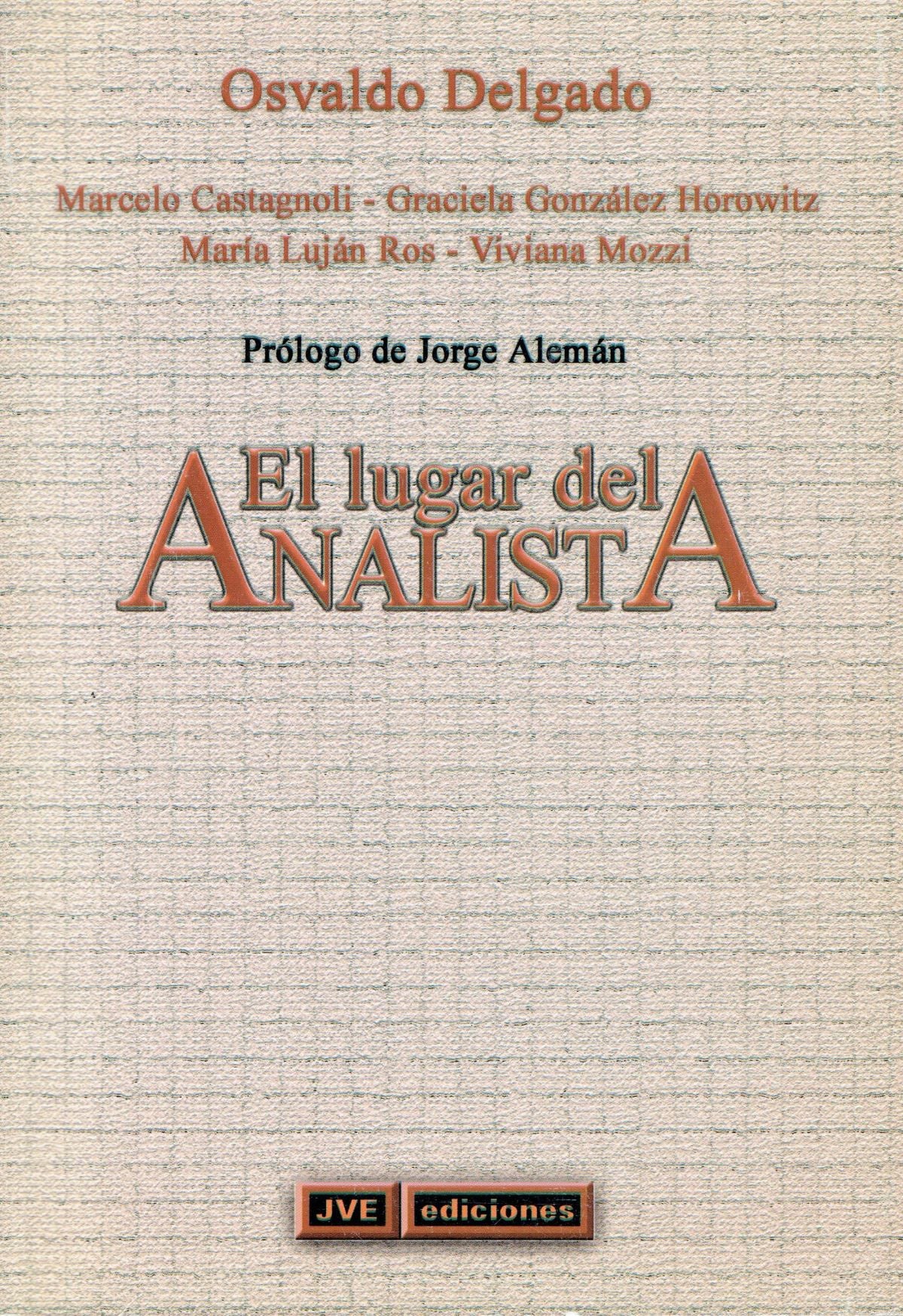 EL LUGAR DEL ANALISTA.